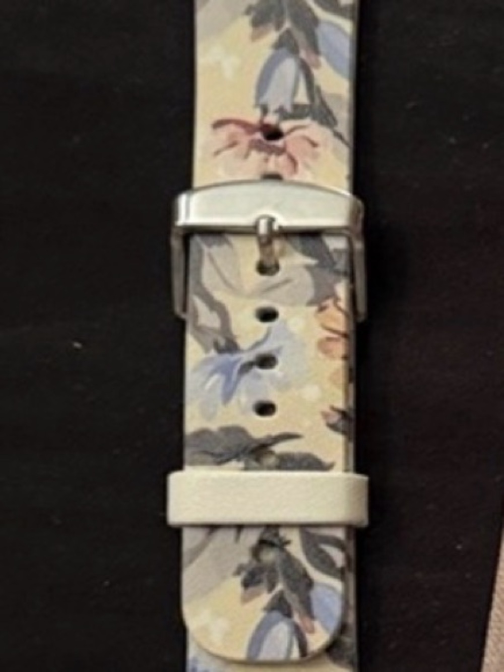 Floral Pastel Women's Watch Strap - Blue Pink Cream